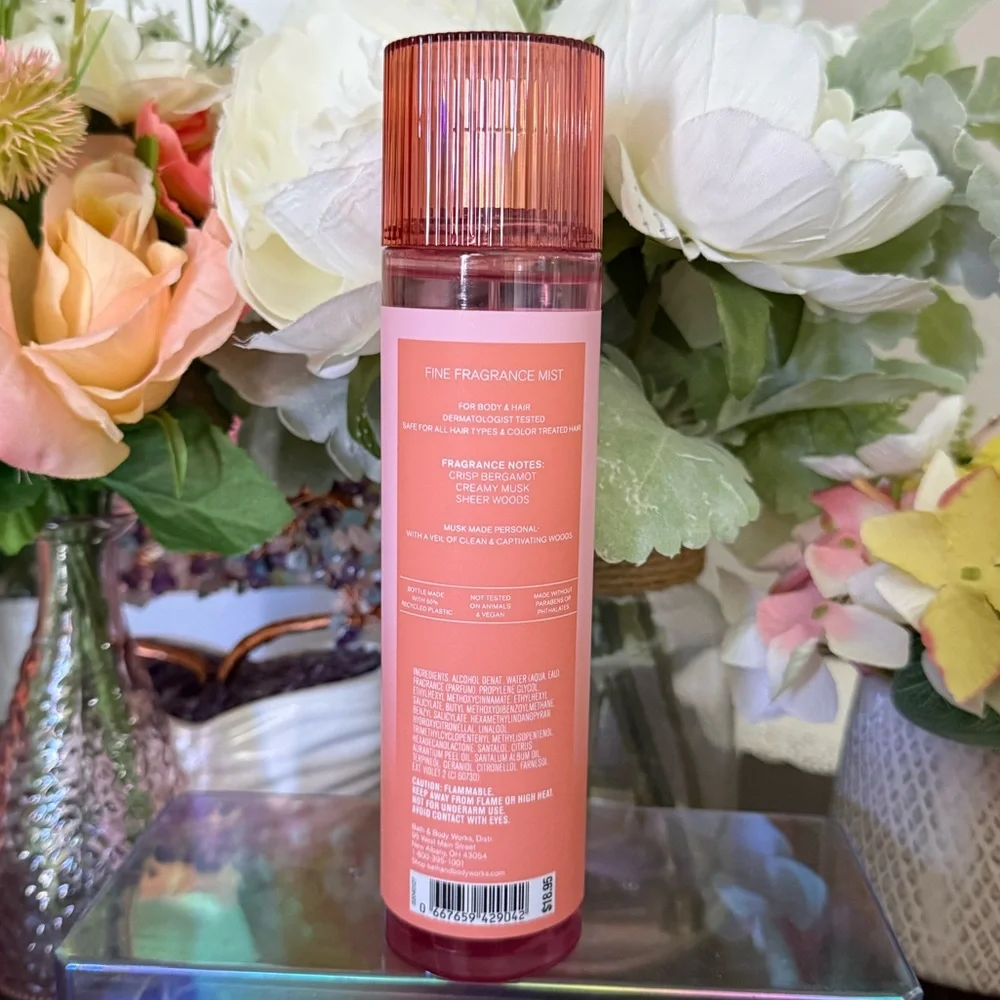 🆕🪷 BATH & BODY WORKS “FRESH MUSK“ FINE FRAGRANCE MIST FOR BODY AND HAIR. NEW.